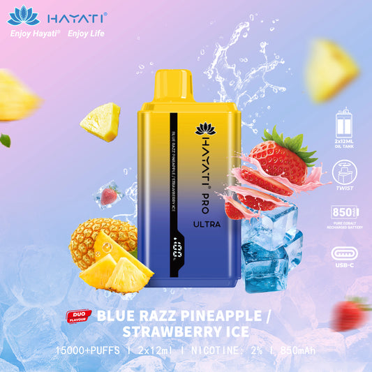 Hayati Pro Ultra Blue Razz Pineapple | Strawberry Ice