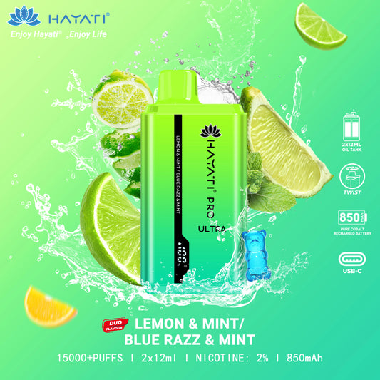 Hayati Pro Ultra Lemon & Mint Blue Razz & Mint