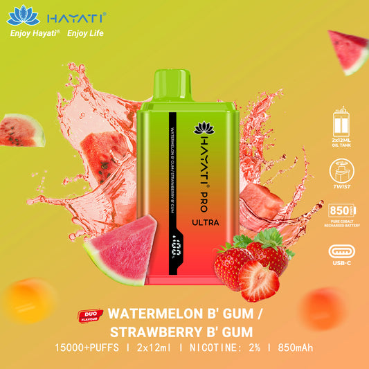 Hayati Pro Ultra Watermelon Bubblegum | Strawberry Bubblegum